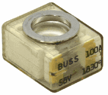 Picture of Fuse; Replacement For Samlex DC-FA-100 Fuse Bar Assembly; 100 Amp; Slow Blow Part# 19-2525   MRBF-100
