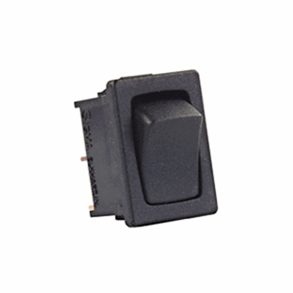 Picture of JR Products Rocker MOM Switch 12V Non-Lighted Black, 5pack Part# 19-1911   12811-5