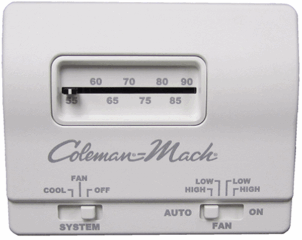 Picture of Coleman Mach Wall Thermostat White Part# 69-1248 7330F3361 CP 399