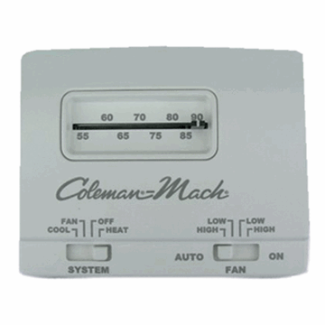 Picture of Coleman Wall Thermostat White Part# 69-1248  7330G3351  