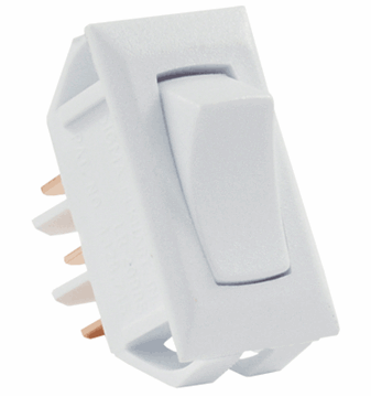 Picture of JR Products Rocker On/On Switch 12V Non-Lighted White Part# 19-1861   12635
