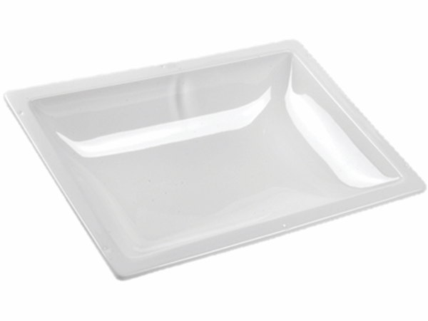 Picture of Skylight; 4 Inch High Bubble Type Dome; Mounts Inside RV; Rectangular; For 24 Inch Length x 18 Inch Width Opening; WHITE Part# 60322 N1824