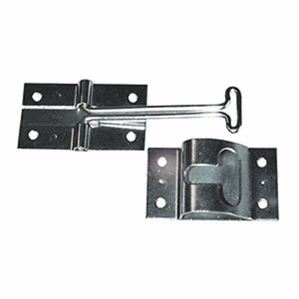 Picture of JR Products T-Style Door Catch, 4In, Zinc Plated Part# 20-0666   10495