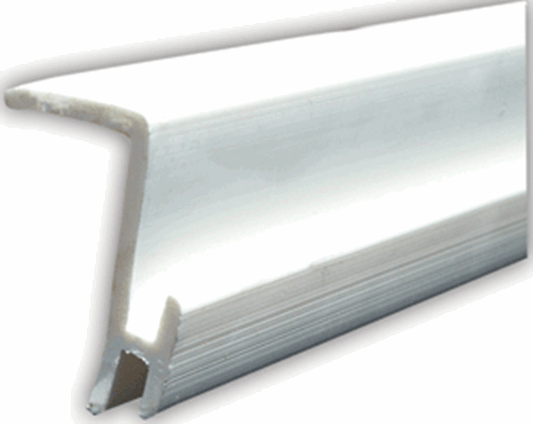 Picture of Window Curtain Track; Type D Ceiling Mounted Slide Track; 96 Inch Length; White; Plastic Part# 20-1164   80371