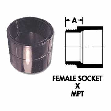 Picture of ABS FEMALE ADAPT - 2" Part# 20891 632892
 CP 494