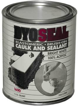 Picture of Dyco Paints Dyoseal Roof Sealant, White, 4 Quarts Can Part# 13-0179    DYC1600/4