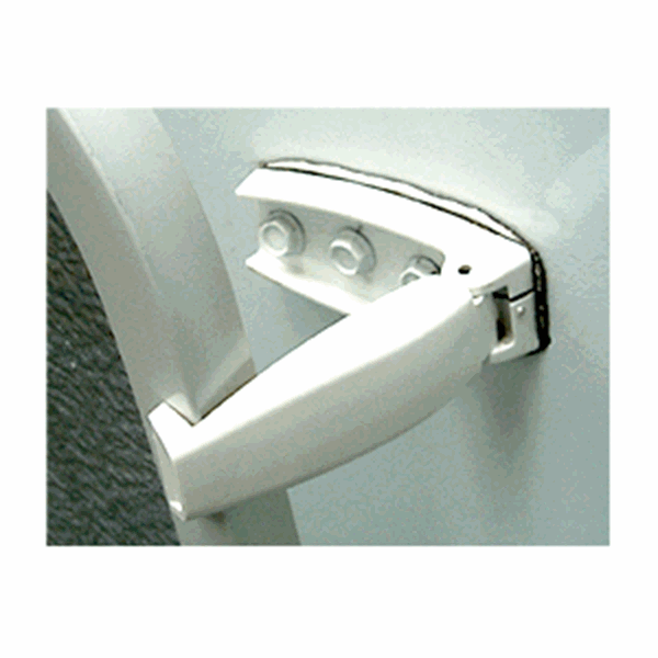 Picture of JR Products Baggaged Door Catch Bullet Style, White, 2pack Part# 20-0652    10234