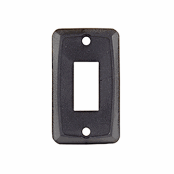 Picture of JR Products Single Switch Face Plate, Black Part# 19-1886   12855