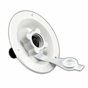 Picture of JR Products 1/2" Fresh Water Inlet, Polar White Part# 10-0784    321-B-2P-A