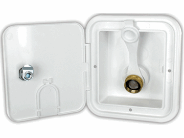 Picture of Thetford 1/2" Fresh Water Inlet Box, Polar White Part# 55-5272     94225