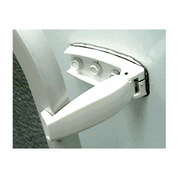 Picture of JR Products Baggage Door Catch Bullet Style, Colonial White Part# 20-0653    10254  (41255)