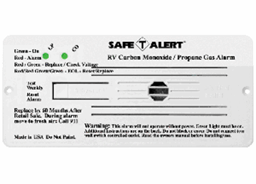 Picture of MTI Ind. Safe-T-Alert CO/LP Gas Detector, White Part# 03-0276    35-742-WT