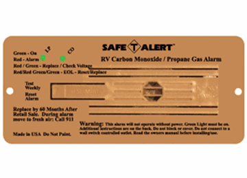 Picture of MTI Ind. Safe-T-Alert CO/LP Gas Detector, Brown Part# 03-0275    35-742-BRN