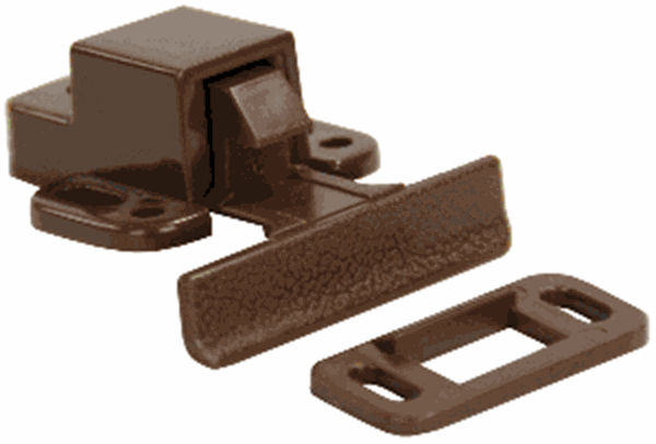 Picture of JR Products Concealed Cabinet Door Catch, Brown Part# 20-1894    70325