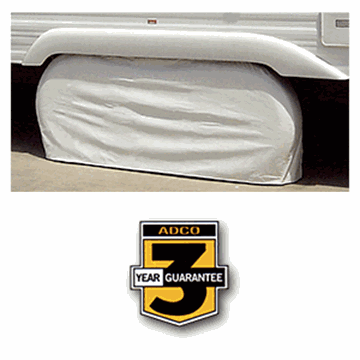 Picture of Adco Double Tire Cover 27" - 29" Polar White Part# 01-1108   3923