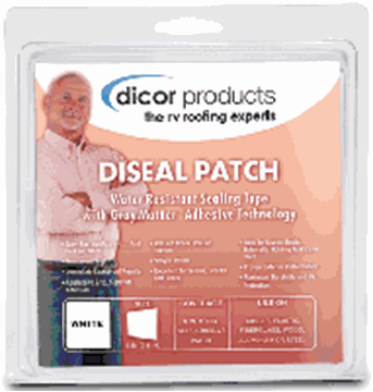 Picture of Dicor Roof Repair Patch 6In X 6In, Silver Part# 13-1304    522AF-66-1C