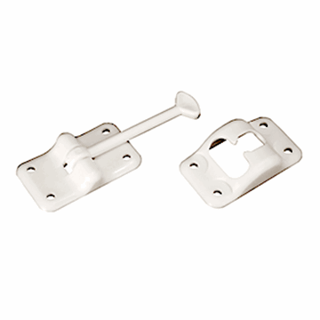 Picture of JR Products T-Style Door Catch, 6In, Polar White Part# 20-0698    10444
