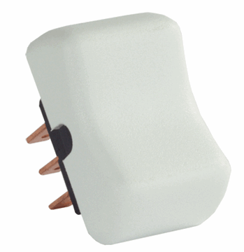 Picture of JR Products MOM On/Off/On Rocker Switch 14V, White Part# 19-2093   13005