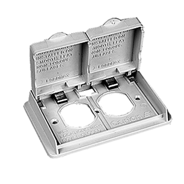 Picture of Winegard Duplex Receptacle Cover, Ivory Part# 24-0510   WB-1110