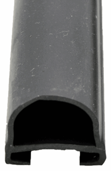 Picture of Slide Out Seal; D-Seal For Use With EKD Base; 1 Inch Width x 15/16 Inch Height x 35 Foot Length; Black; Rubber Part# 13-1069    018-312-EKD