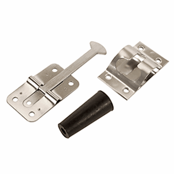 Picture of RV Designer Fleetwood Style Door Catch, 3-3/4In, Stainless Steel Part# 20-1800   E225