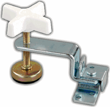 Picture of Fold-Out Bunk Clamp; Use To Secure Slide Out/ Fold Out Bunk Rooms While Traveling; Extended Arm; 4.15 Inch Mounting Hole Distance Part# 20-1957  20795