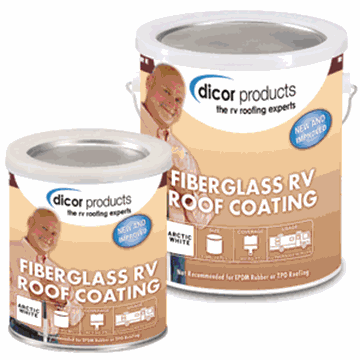 Picture of Dicor Fiberglass Roof Coating, White, 1 Gallon Part# 13-1175    RP-FRC-1