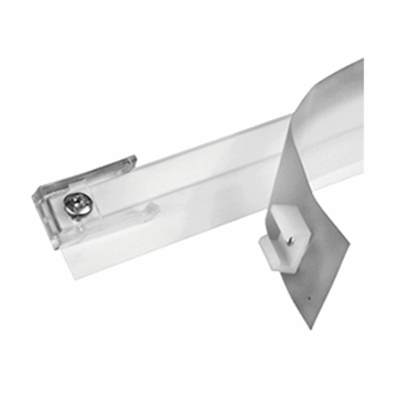 Picture of Window Curtain Track; Wall Mounted Track; 45 Inch Length; With 72 Inch Glide Tape/ Window Curtain Track End Stop Part# 20-1838   A502