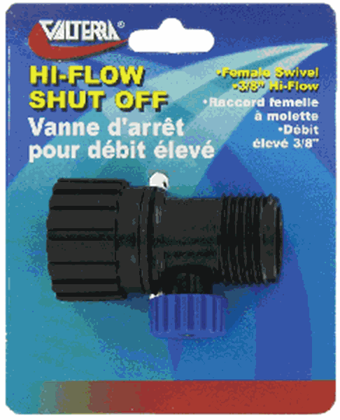 Picture of Valterra Hi-Flow Hose Connector W/Shutoff Valve Part# 10-1232    A01-0144VP