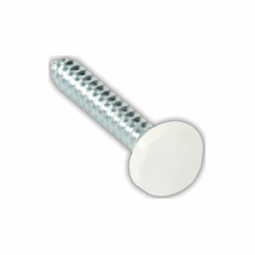 Picture of Screw; Kappet; Use To Give Decorative Appearance Where We Need To Use A Screw Down Application; #8 x 1 Inch Length; With White Covers; Set Of 14 Part# 20-0911  20415