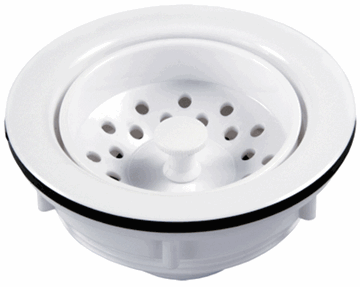 Picture of LARGE SINK STRAINER, WHITE Part# 20012 95275 CP 487
