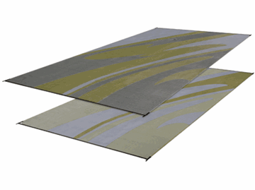 Picture of Faulkner Reversible Patio Mat, 8Ft X 16Ft, Mirage Silver/Gold Part# 01-0071    46354