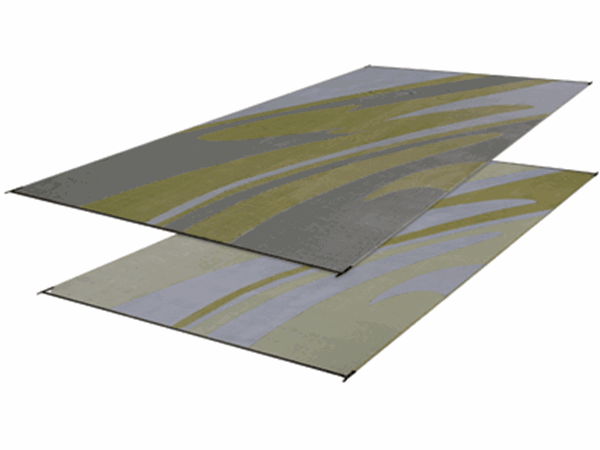 Picture of Faulkner Reversible Patio Mat, 8Ft X 16Ft, Mirage Silver/Gold Part# 01-0071    46354