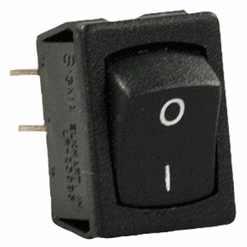Picture of JR Products Mini On/Off Switch, Black Part# 19-2047   13735