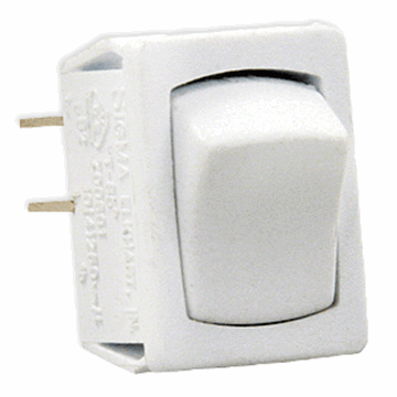 Picture of JR Products Mini On/Off Switch White, 5pack Part# 19-2044   13641-5