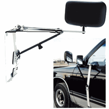 Picture of Exterior Towing Mirror; Universal Door Mount; 5 Inch x 8 Inch; Extends 6 Inches; Glass Manual Adjust Part# 38164 11650 