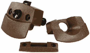 Picture of JR Products Interior Entry Door Latch For Sliding/Folding Doors, Brown Part# 20-1949    20505