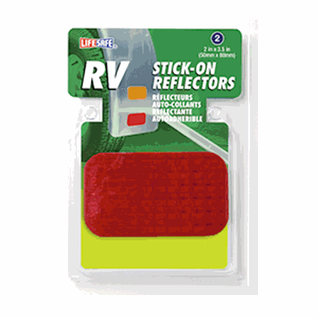 Picture of Top Tape Rectangular Reflector, 2In X 3.5In, Red Part# 18-1893    RE7071