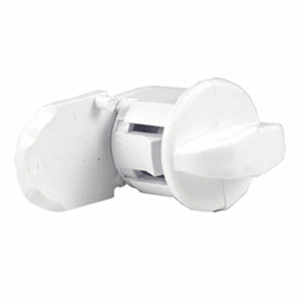 Picture of Thetford Plastic Compartment Thumb Lock, Polar White Part# 55-5203    94156