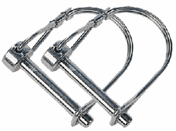 Picture of Trailer Coupler Safety Pin Clip; Use To Secure Roadmaster StowMaster Or Tracker Tow Bar With The Coupler; Pin With Clasp; Set Of 2 Part# 38832 910026 