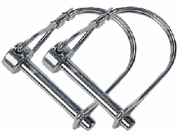 Picture of Trailer Coupler Safety Pin Clip; Use To Secure Roadmaster StowMaster Or Tracker Tow Bar With The Coupler; Pin With Clasp; Set Of 2 Part# 38832 910026 