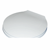 Picture of Toilet Seat; D-Shape; Closed Front; White; With Cover Part# 20450 385344436 