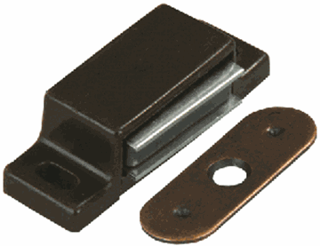 Picture of JR Products Cabinet Door Catch Magnetic-Style, Brown Part# 20-1891   70265