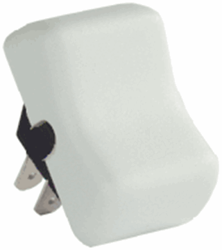 Picture of JR Products Rocker On/Off Switch 14V White Part# 19-0175   12035