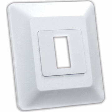 Picture of JR Products Single Switch Faceplate, White Part# 19-1966   13605