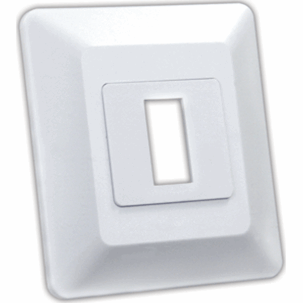 Picture of JR Products Single Switch Faceplate, White Part# 19-1966   13605
