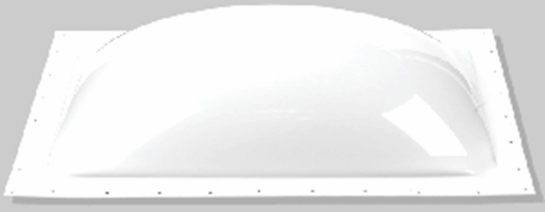 Picture of Skylight; 4-1/2 Inch High Bubble Type Dome; Mounts Outside RV; Rectangular; For 22 Inch Length x 14 Inch Width Opening; White Part# 60261 SL1422W-LP 