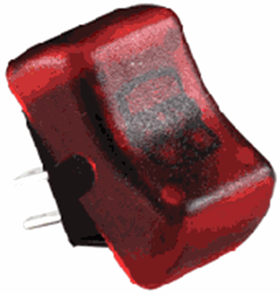 Picture of JR Products Multi Purpose Rocker Switch 14V Lighted Red Part# 19-0176   12045