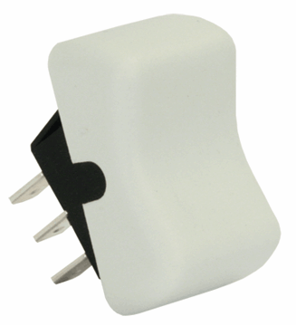 Picture of JR Products Rocker On/On Switch 14V Non-Lighted White Part# 19-2099   13075