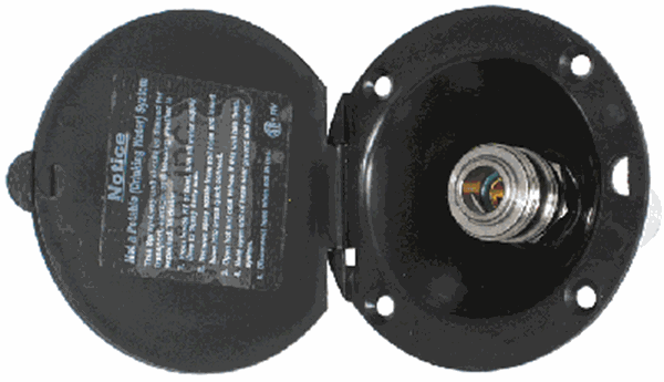 Picture of Spray Port Quick Connect Outlet, Black Part# 09-4506     SA-PORT-P-BK